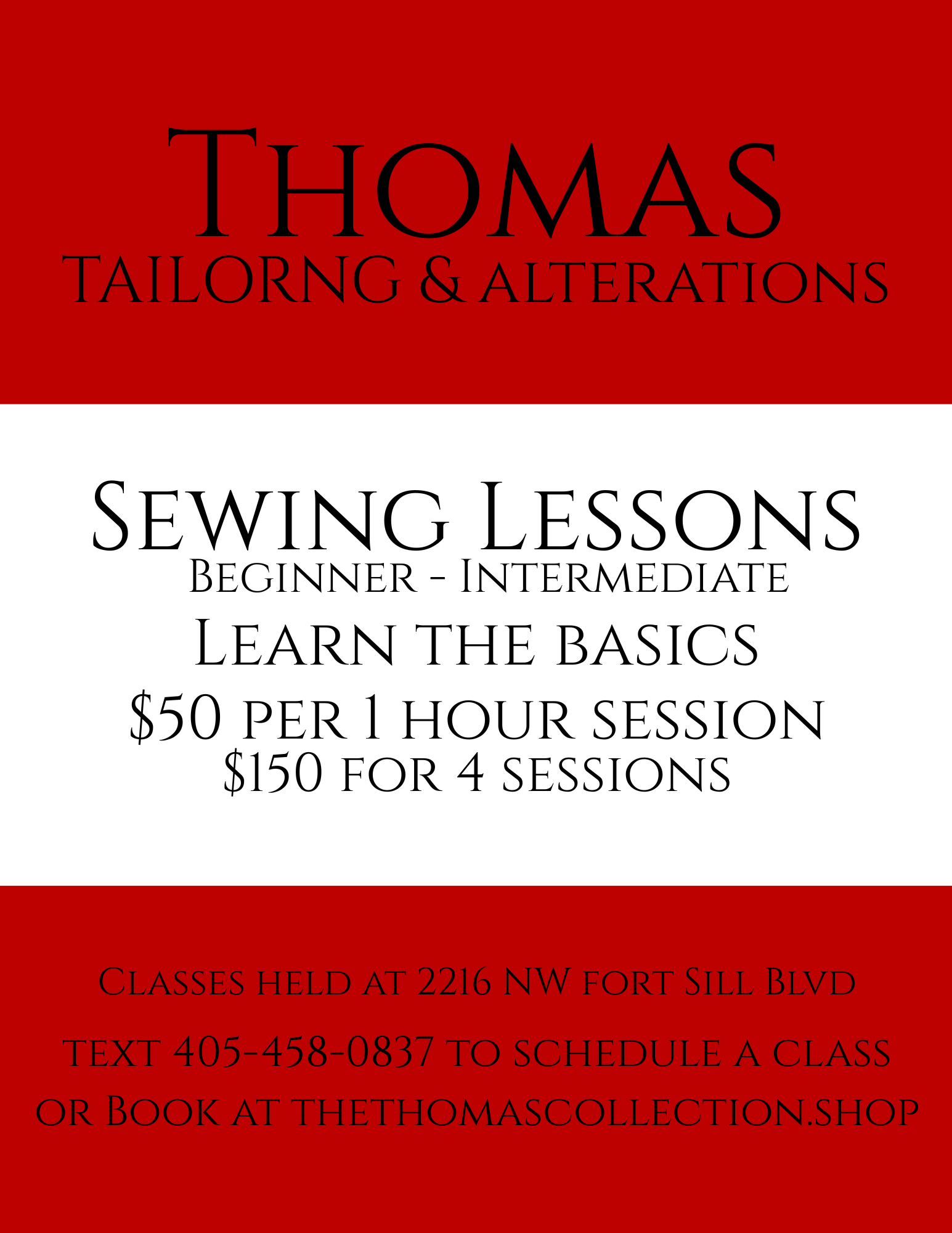 Beginner Sewing Class